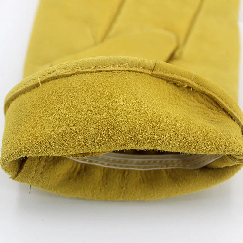 Work Gloves Leather Tear-Resistant Sheepskin Driver Labor Safety