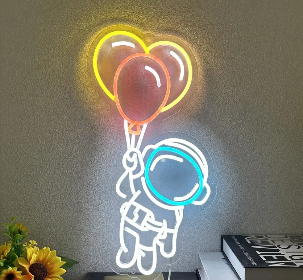 Astronaut LED Neon Sign, Interior Decor, Room decor, Wall Decor, Custom Neon Sign, Neon For Home, Art Neon Sign Decor led love neon sign light usb battery operated wall night lamp kids room home table party bedroom art decor festival bar gifts