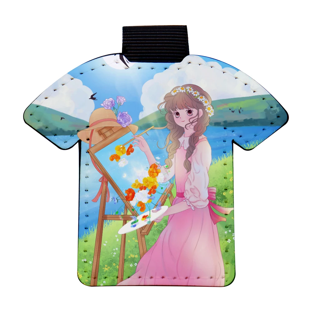 

20 Pieces Sublimation Double-sided Blanks Keychain PU Leather Keychain Heat Sublimation Keyrings DIY Heat Transfer Keyrin