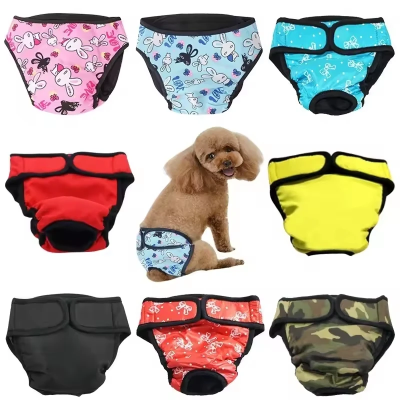 Dog Physiological Pants XS-XXL Diaper Sanitary Washable Female Dog Shorts Panties Menstruation Underwear Briefs Jumpsuit For