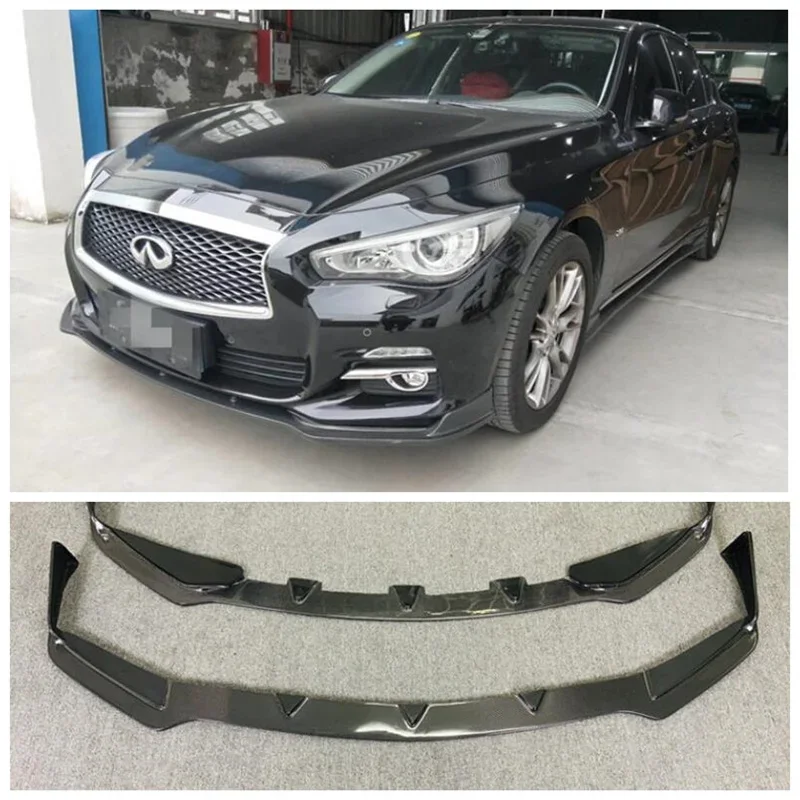 

For Infiniti Q50 Q50L 2014-2017 High Quality Carbon Fiber Bumper Front Lip Splitter Rear Diffuser Spoiler Side Skirt Cover