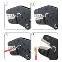 Kit de pinces SN-58B pour outil de sertissage à cliquet, pour bornes XH2.54/DuPont2.54/2.8/4.8/6.3/non isolées/ferrule (0.25-1.5mm 2) 23-16AWG 6