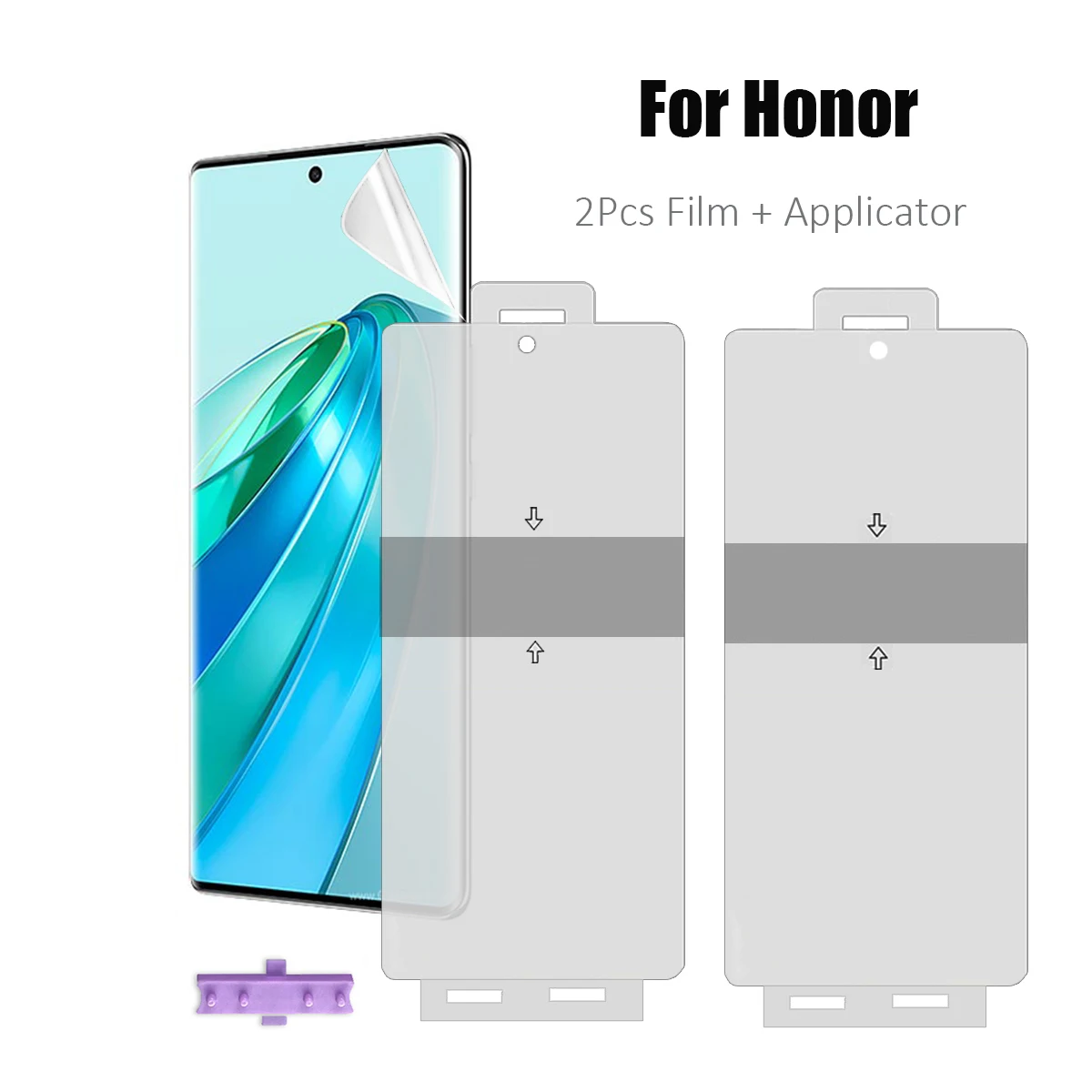 2PCS-Full-Cover-HD-Hydrogel-Protective-Gel-Film-for-Honor-X9A-X9B-Front ...