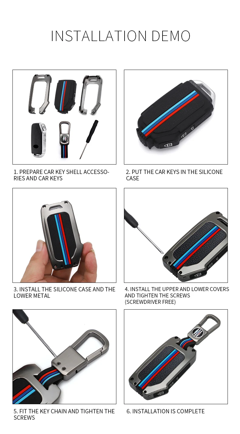 Custodia per chiave a distanza per auto in lega di zinco proteggi Shell Fob per KIA Sportage R GT Stinger GT Sorento Ceed CD Cerato Forte 2018 2019 - Sfa7b5ab71e6e4613b7abea5c5566782b2