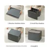 Fabric Shoe Organizer Foldable Shoe Storage Bin with Clear Lid Shoe Storage Box Adjustable Dividers for Sneakers Loafers Sandals 6