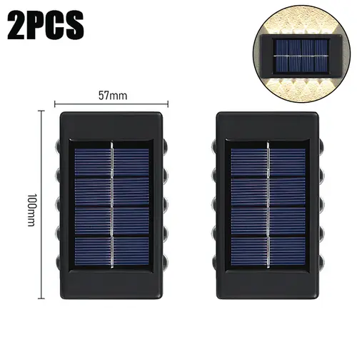 10 LED Solar Wall Lamp Outdoor Waterproof Solar Powered Light UP and Down Illuminate Home Garden Porch Yard Decoration - Image 18