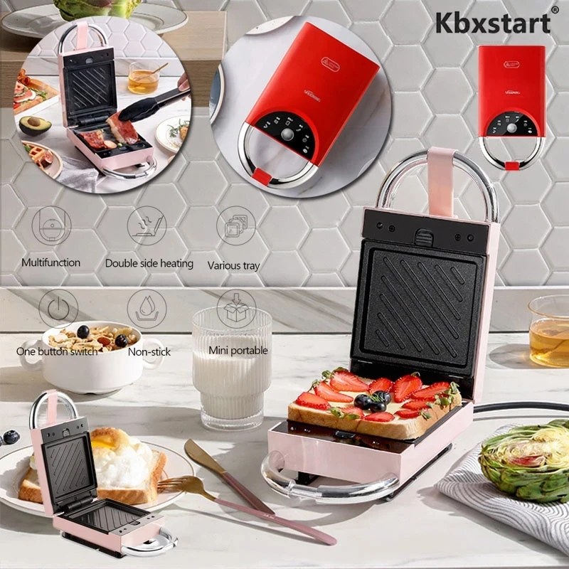650W Electric Sandwich Maker Waffle Maker Toaster Baking Multi baker