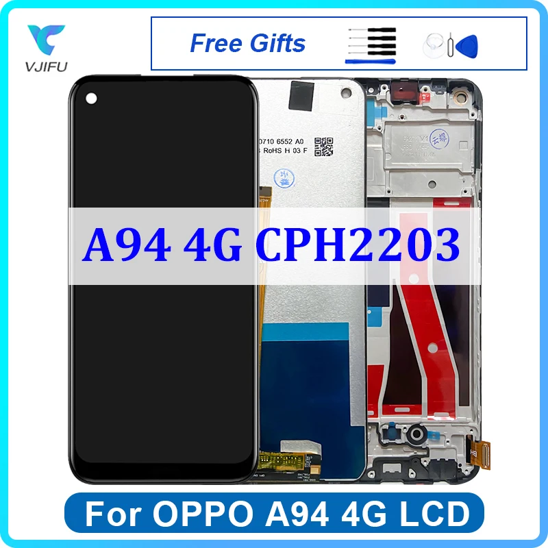 

Экран Incell для OPPO A94 4G CPH2203, ЖК-дисплей, сенсорный датчик, дигитайзер в сборе, A94 Pantalla, запасные части для ремонта телефонов