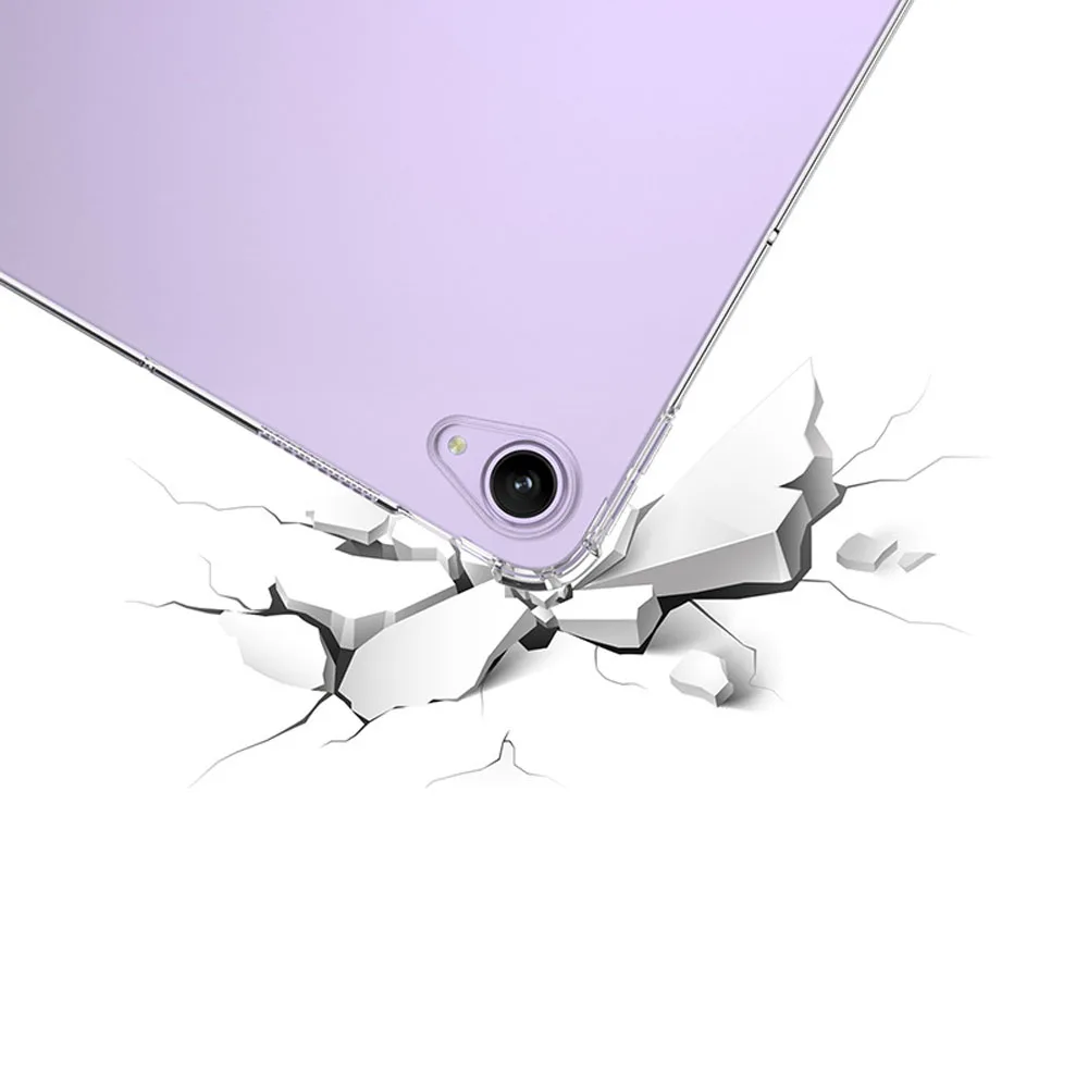 Shockproof Transparent Tablet Case with Airbag Protection and TPU Back Cover