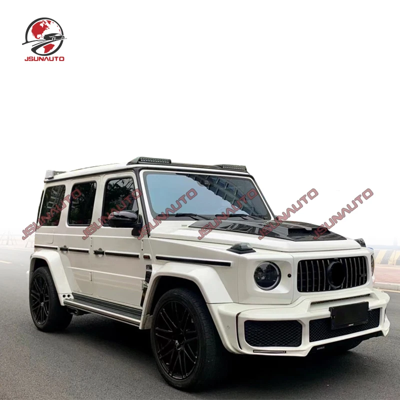 

For Benz G Class W464 Front Bumper Wide Style Side Fender Rear Bumper B Style PP Body Kit For G63 G550 Hood Cover Spoiler 2019+