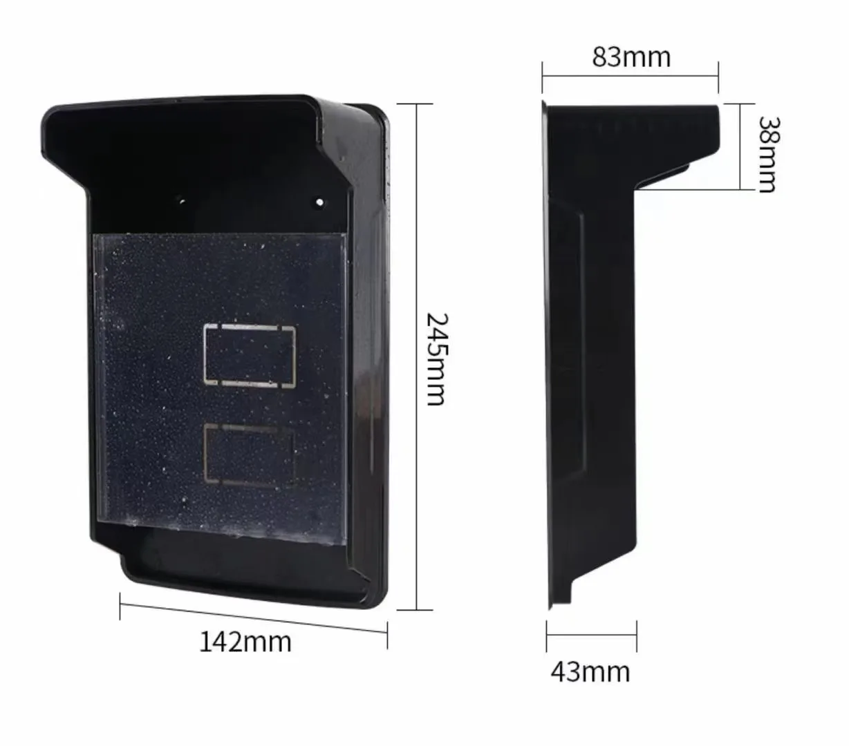 5YOA Waterproof Access Control Keypad Cover Rainproof Plastic Protector ...