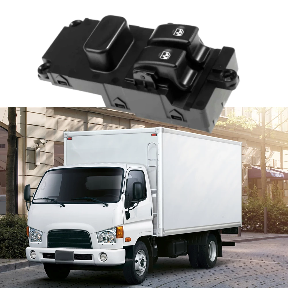 Фото Оконный выключатель питания для Hyundai HD35 / HD45 / HD65 / HD72 / HD75/HD78, 8 контактов, 13,5*5,5 см/5,3*2,2 дюйма, черные автозапчасти, 1 шт. №2