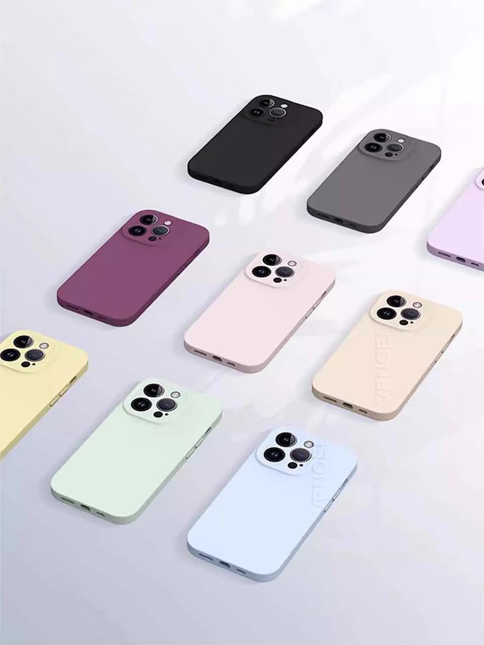 Offizielle stoßfeste Flüssigsilikon-Schutzhülle mit vollständigem Linsenschutz für Apple iPhone 17 14 12 11 13 15 16 Pro Max Air Plus – Detail 13
