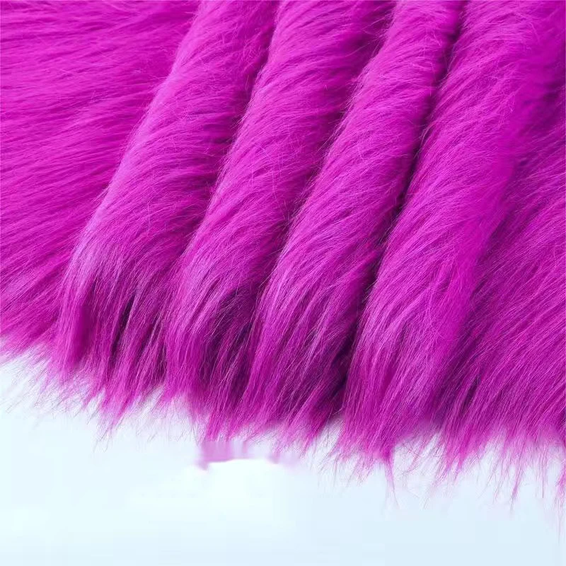14 Farben reines Plüsch tuch imitiert Kunst pelz für Handarbeiten Polyester Baumwolle Puppe Haar Plüsch ausgestopfter Stoff hand dekoriert – Detail 11