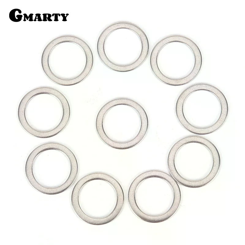 10Pcs 2cm 스테인레스 스틸 자전거 페달 스페이서 크랭크 사이클링 MTB 자전거 스테인레스 스틸 링 와셔