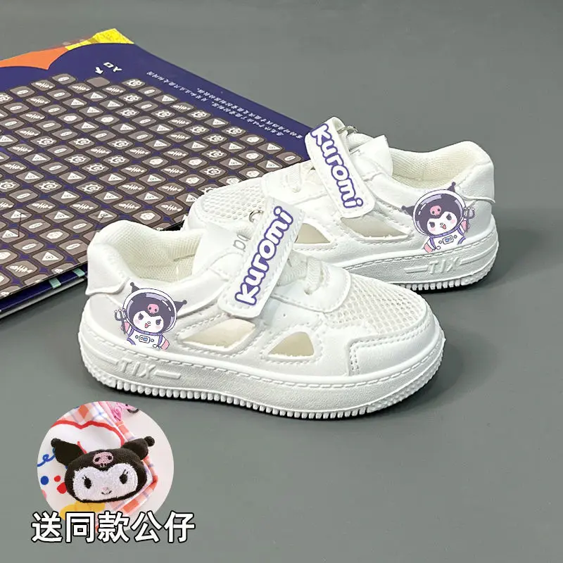 

Cinnamoroll My Melody Anime Kawaii Sanrio Children Mesh Shoes Summer Cute Kuromi Sports Breathable Sneakers Gifts for Kids