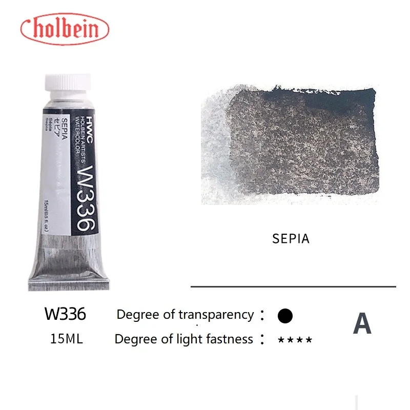 Holbein Artists' Premium Transparent Watercolor Paint - 15ml Tubes