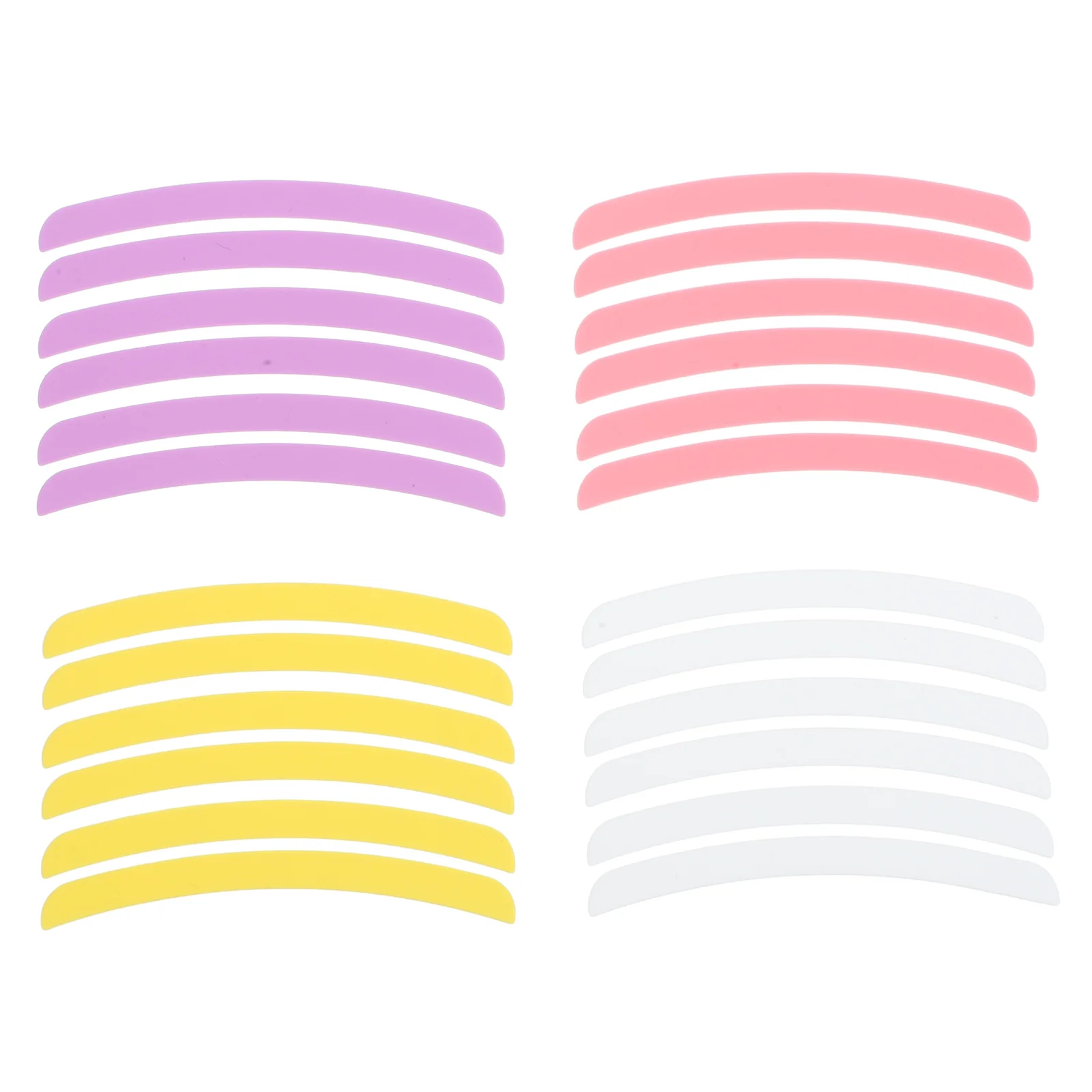 

12 Pairs Eyelash Perm Strips Silicone Lash Pad Lash Lift Tapes Eyelash Lift Tools for Women