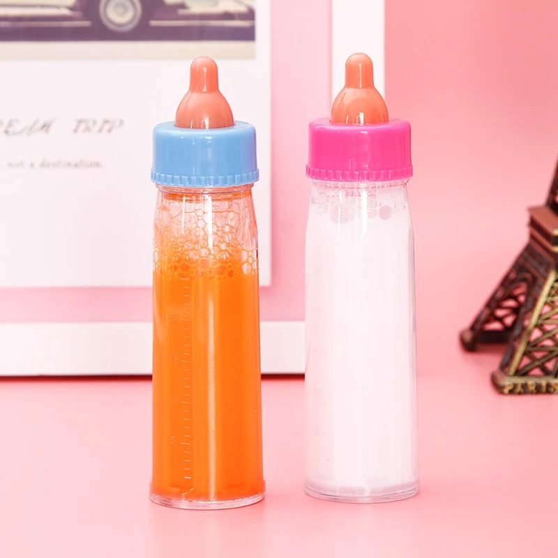 Newborn Doll Feeding Bottle Magic Milk Juice Disappearing Toy With Pacifier For Baby Gift |