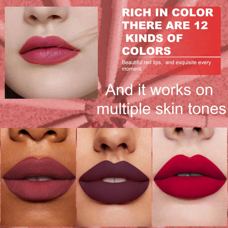 6pcs Lip Liner Pen Set Long-Lasting, Waterproof Sweatproof, Easy Coloring...
