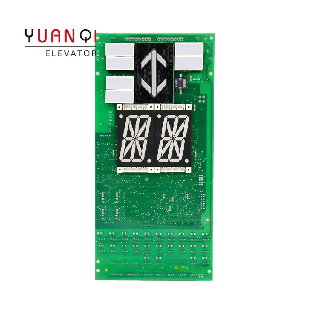 

Yuanqi Lift Spare Parts Elevator 5400 Car Communication Display PCB Board 591714 594398