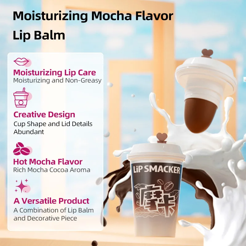 LiP SMACKER Milk Tea & Coffee Series Lip Balm – Moisturizing & Nourishing, Ideal for Cooler Seasons, Perfect Gift Idea