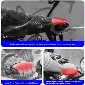 Acceleratore Elettrico Universale per Veicoli Elettrici, Dispositivo di Assistenza per Accelerazione E-Bike, per Modifica Scooter