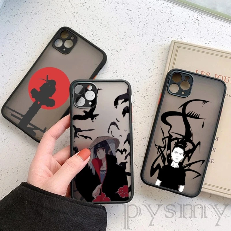 Anime Naruto Akatsuki Itachi Phone Case For IPhone 11 12 13 Mini Pro Max X XS XR 7 8 Plus Clear Matte Black Cover iphone 13 pro max case clear