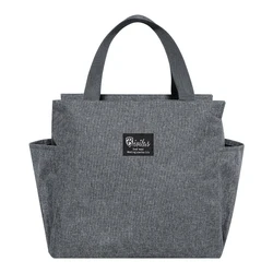 Premium Insulated Lunch Bag with Thermal Protection and Durable Oxford Fabric - 10L Capacity (Grey)