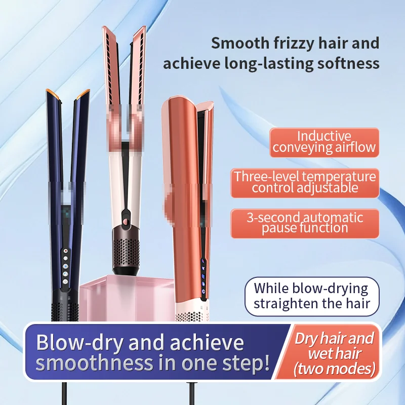 Piastra per Capelli HT01, Asciugacapelli Huaqiangbei, Piastra Lisciante a Ioni Negativi che Non Danneggia i Capelli, per Capelli Asciutti e Bagnati - immagine 4