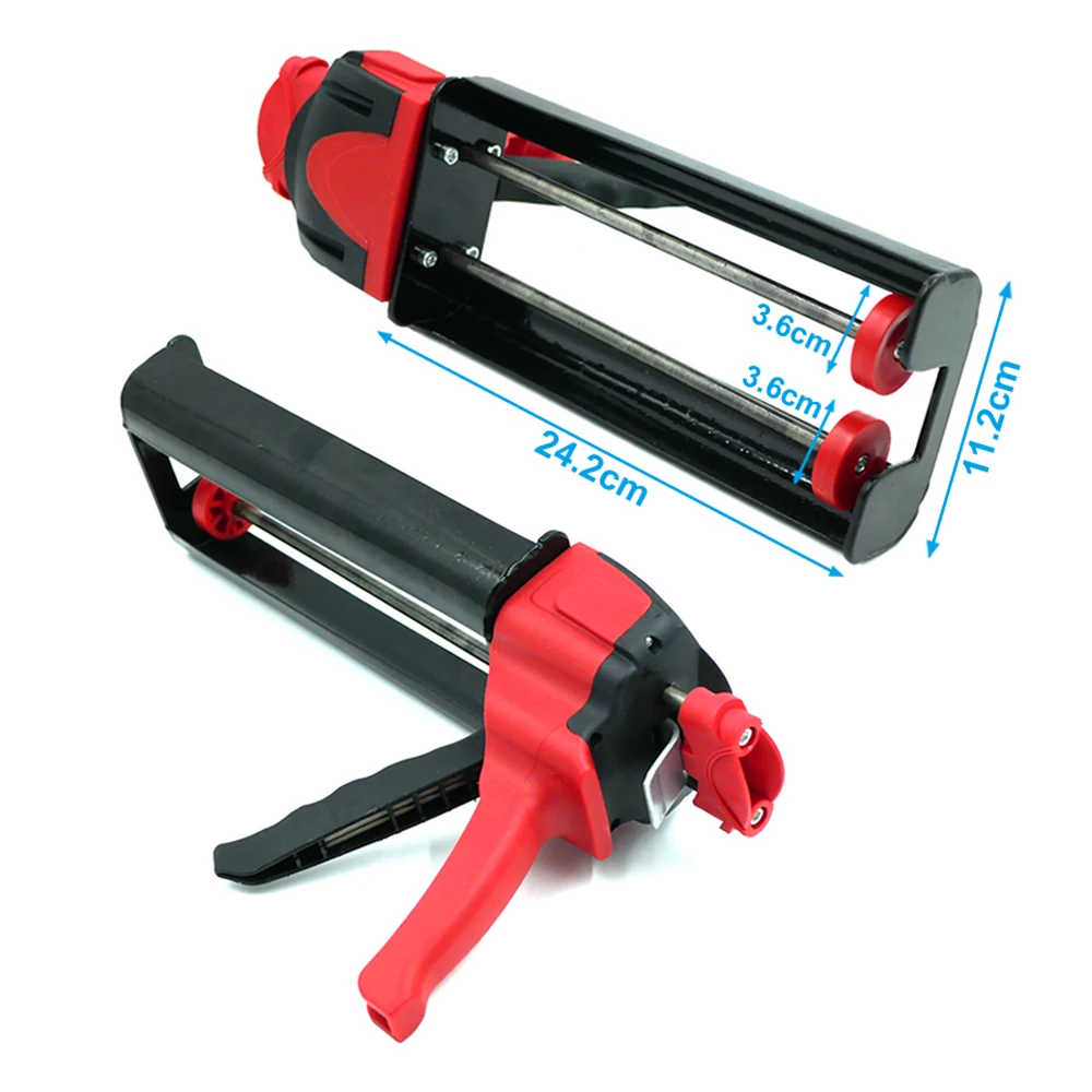 Red Epoxy Gun 400 mL 1:1 Dual Component Applicator Two Component  Caulking Gun for Panel Bond Gun 6