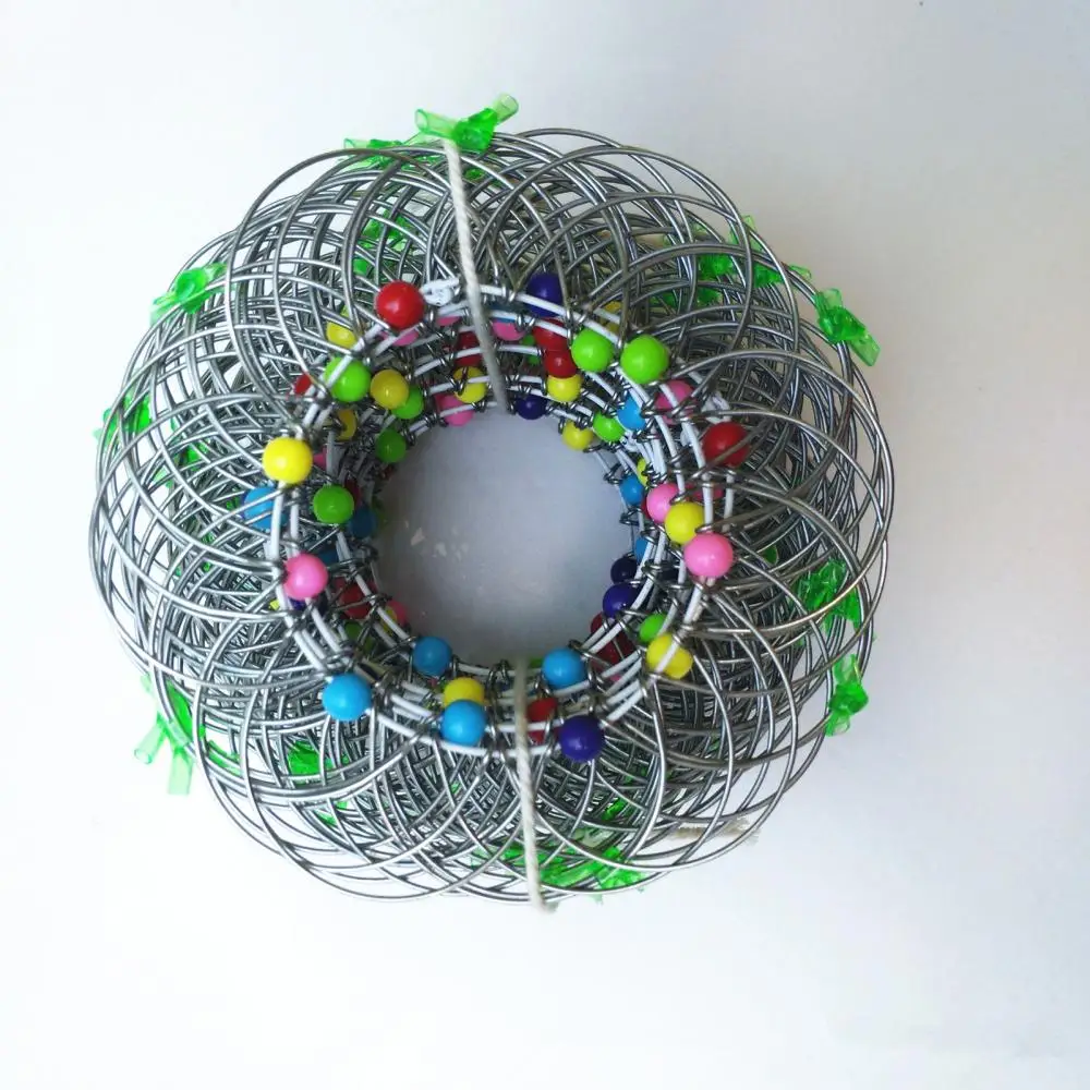 Kids Mandala Antistress Toy Adjustable Thirty-Six Variable Variety Flower Basket Iron Loop Children's Puzzle Decompression Toy