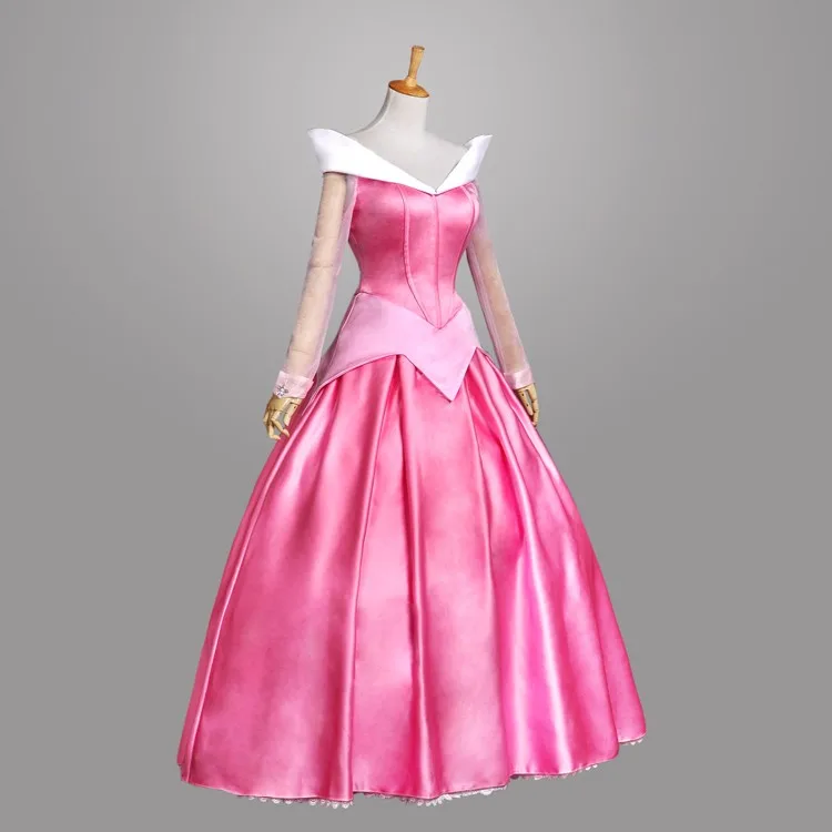 

Aurora sleeping Beauty Dress Pink princess costumes Cosplay Costumes princess aurora dress adult