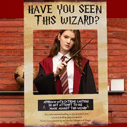 LaVenty Magical Photo Booth Frame - Wizard Inspired Birthday Party Prop (Dark Khaki)
