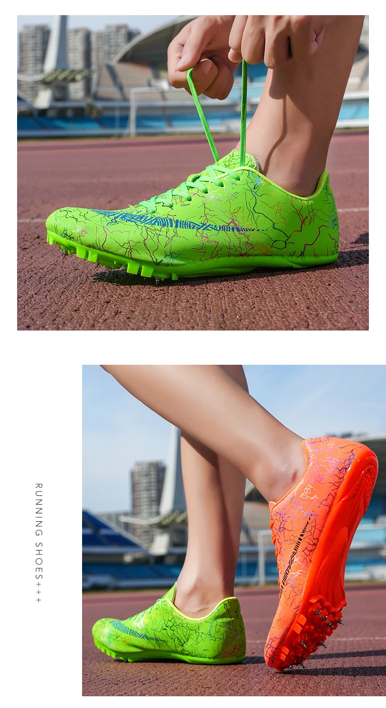 Description Picture 6 of itemProfessional Spikes Track & Field Shoes for Men Women Kids Breathable Racing Jumping Sprint Running Sneakers Size 35-45