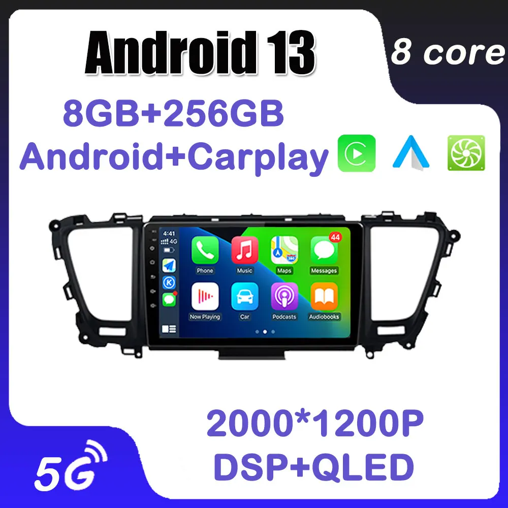PS Carplay WIFI Multimedia Video Android 13 For Kia Carnival YP Sedona