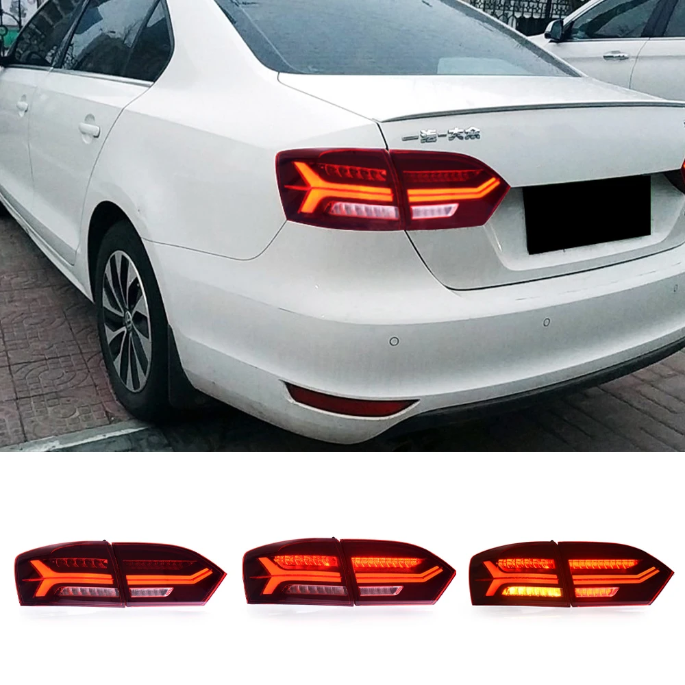 

1 Set Taillight For Volkswagen Jetta 2012 2013 2014 MK6 Car LED Tail Light Rear Fog Lamp Brake Light Reverse Dynamic Turn Signal