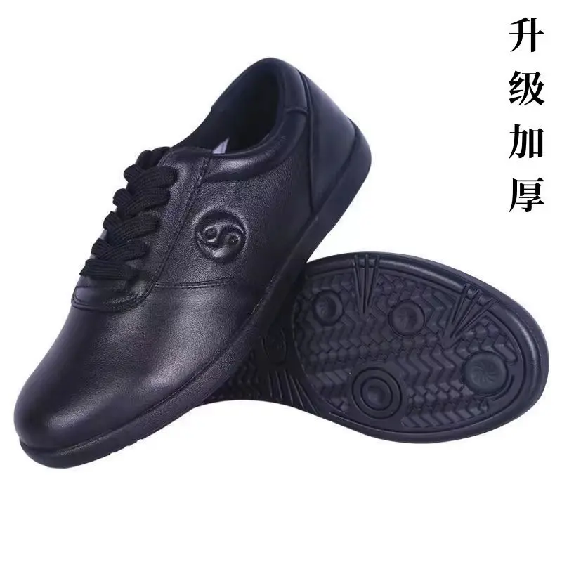 Professional Men Women Martial Arts Shoe Designer Taekwondo Shoes Unisex Comfortable Wushu Shoe Couples Leather Taiji
