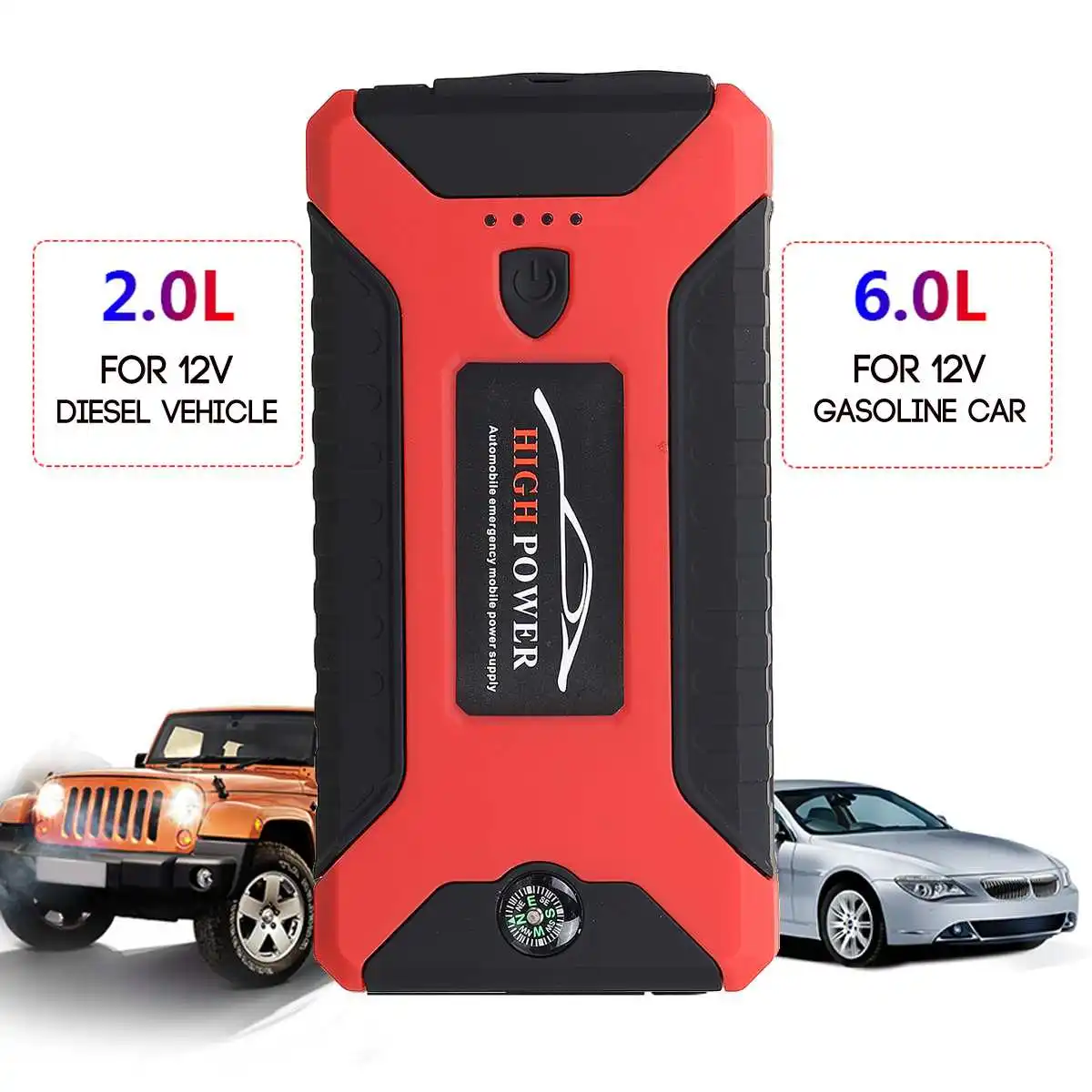 99800mah 12v Portable Car Jump Starter Power Booster Battery