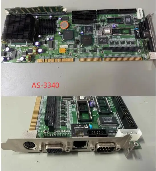 AS-3340 100%OK IPC плата полноразмерная карта процессора ISA PCI промышленная встроенная материнская плата PICMG 1.0 шина с процессором RAM LAN 2