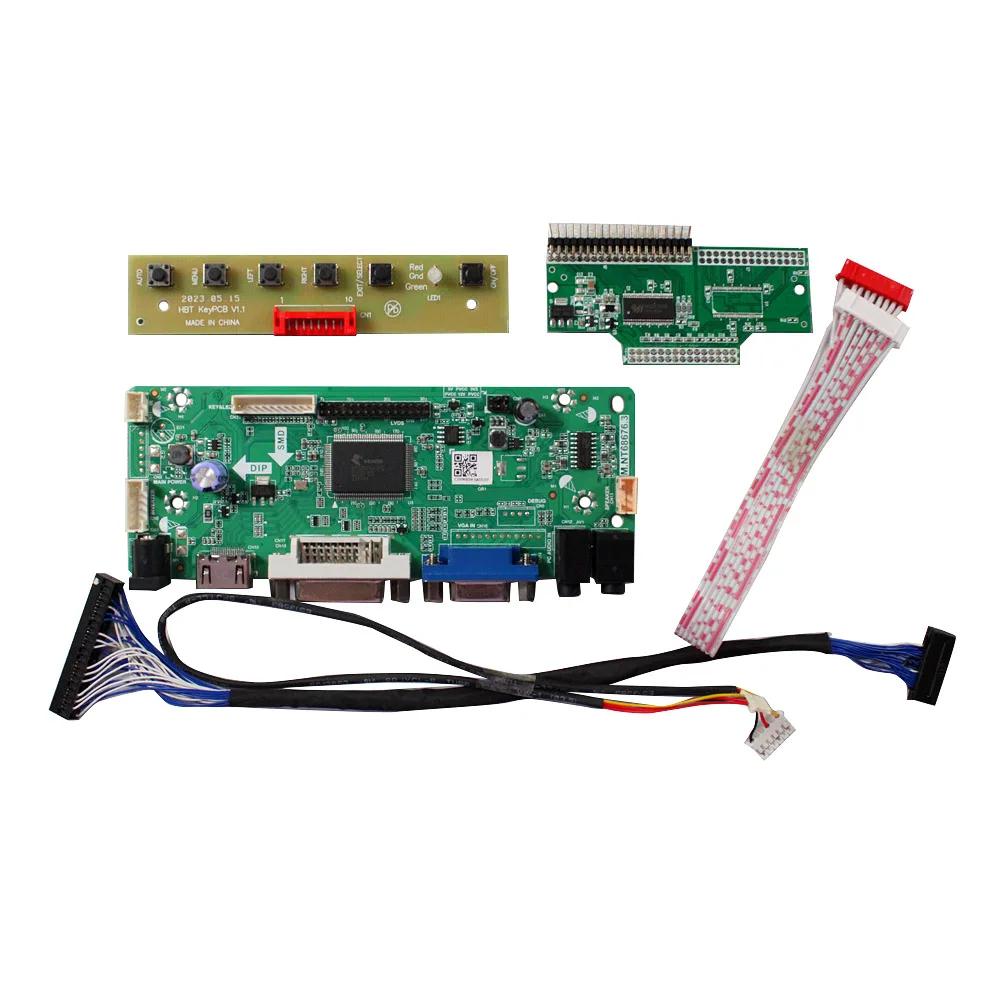 10.4인치 640x480 G104V1-T03 CMOS 31핀 IPS TFT LCD 디스플레이용 HD-MI DVI VGA 오디오 보드