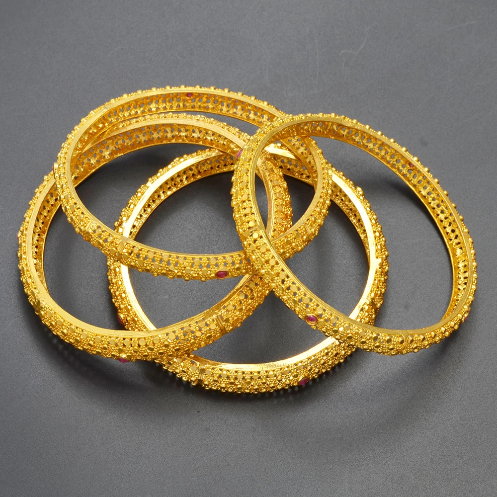Anniyo Arab Dubai Bangles for Women African Bracelet Ethiopia Jewelry Middle East Weeding Productss 2