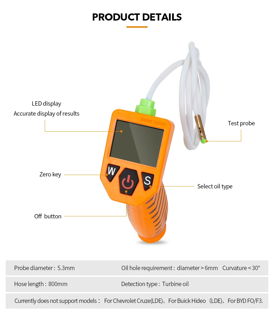 car battery drain tester Gasoline Engine Oil Tester Diesel Engine Oil Tester Oil Quality Checker Oil Detector Analyzer with LED Display temperature gauge for motorcycle