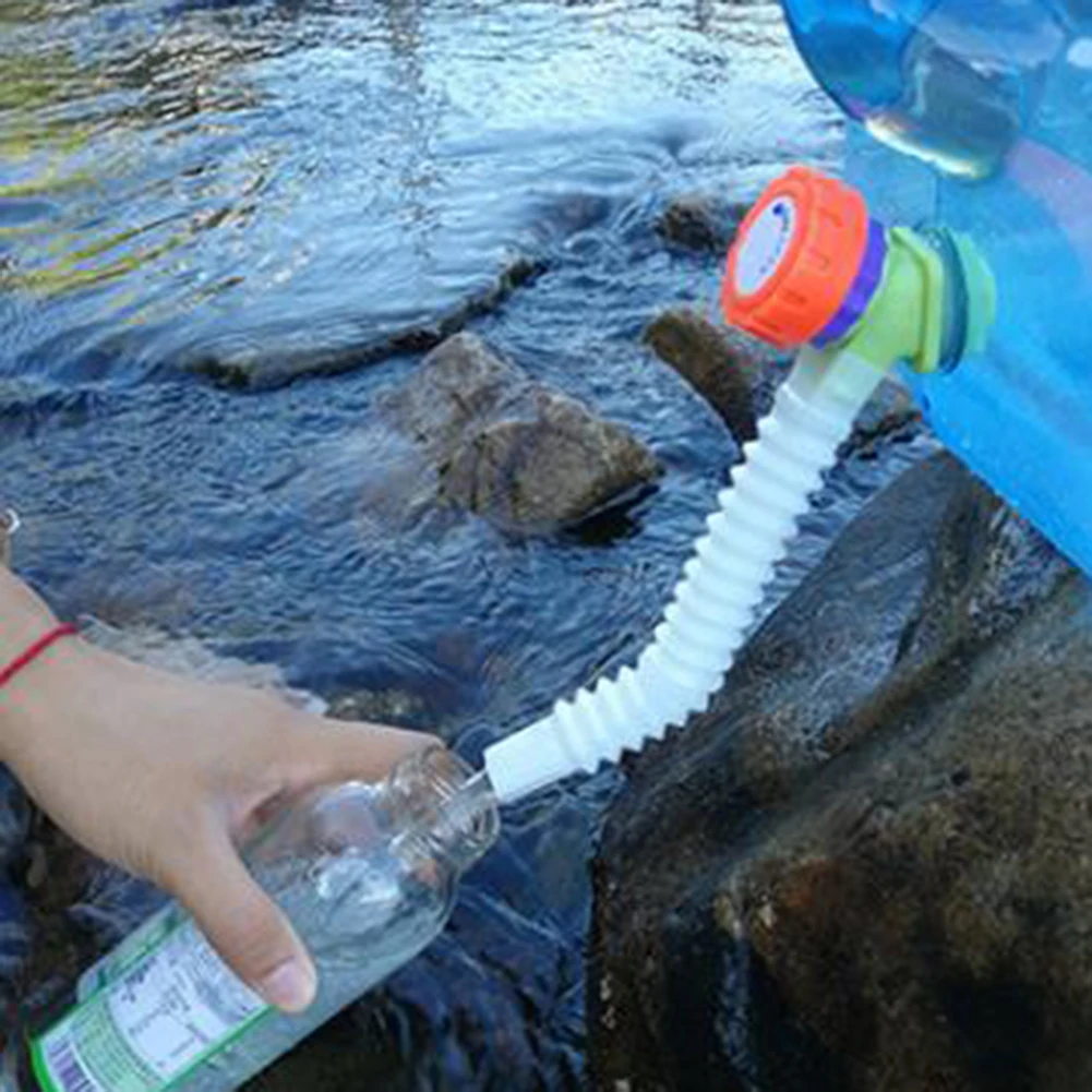 Tragbarer Wasserhahn Verlängerung srohr Wassereimer Zubehör Teleskop Wasserhahn Extender Schlauch ausziehbarer Schlauch für Camping im Freien – Detail 10