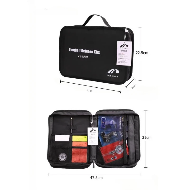 Football Referee Bag Soccer Wallet Storage Bag Zipper Accessories
