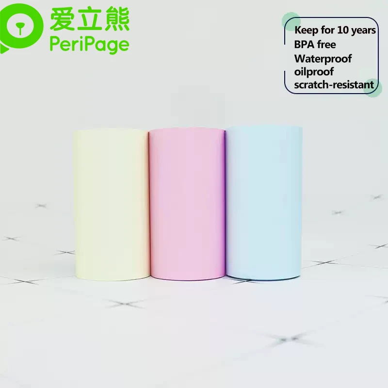 10년 보증 페리페이지 오리지널 감열지 56x30mm 페리페이지 A6 A8 포울리 파팡 폰 프린터 범용 포토 용지