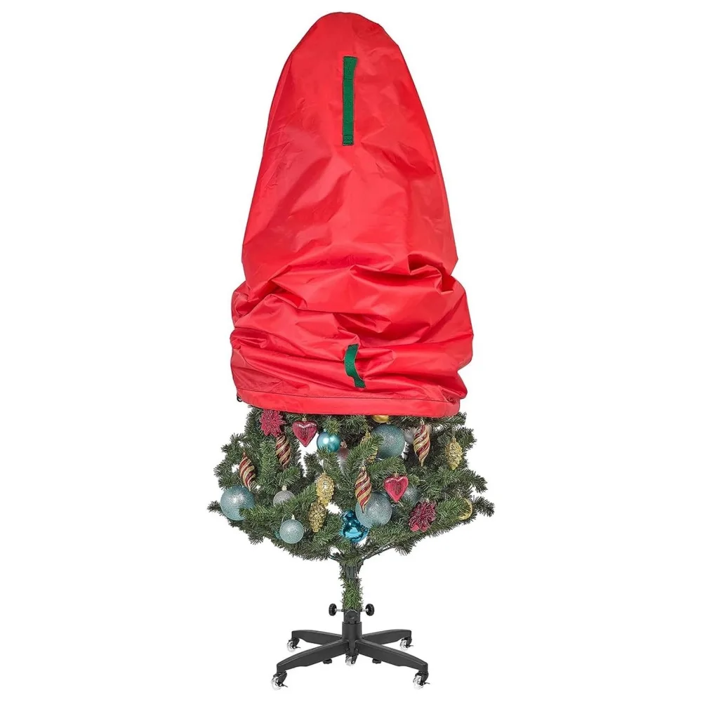 Christmas Tree Storage Bag Upright Christmas Tree Storage Bag Waterproof Dustproof Organizer for Topiary Fake Tree Durable Lightweight Easy Covers