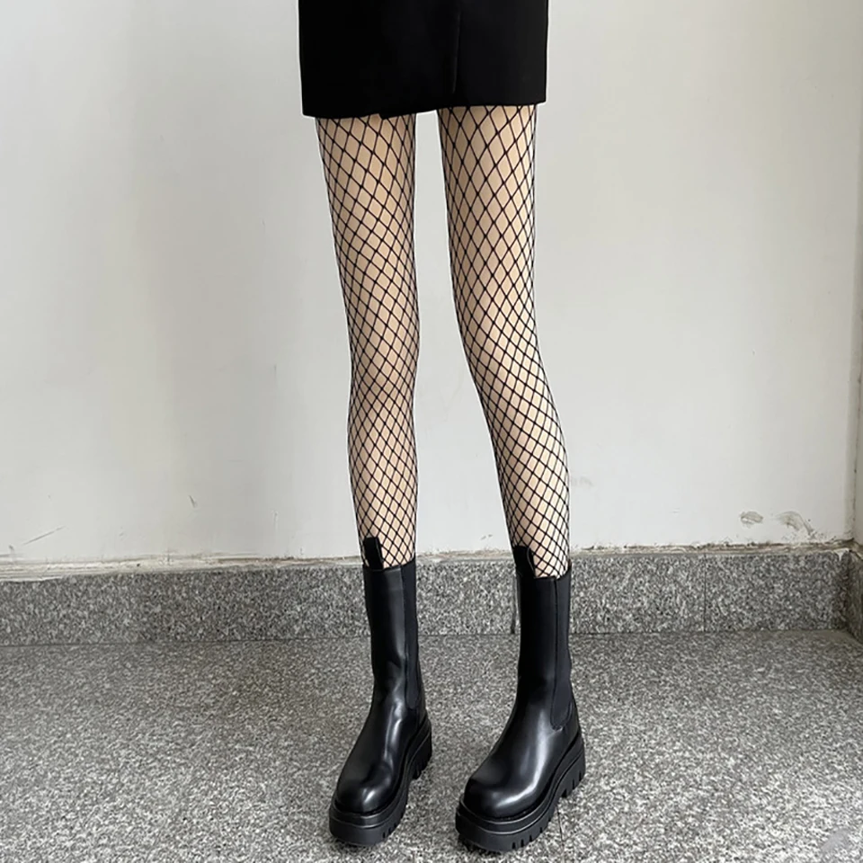 Fleece-gefütterte Strumpfhosen für Damen, Winter, warme Netzstrümpfe, hohe Taille, Thermo-Strumpfhosen, Leggings, dicke Strumpfhosen für kaltes Wetter – Detail 7