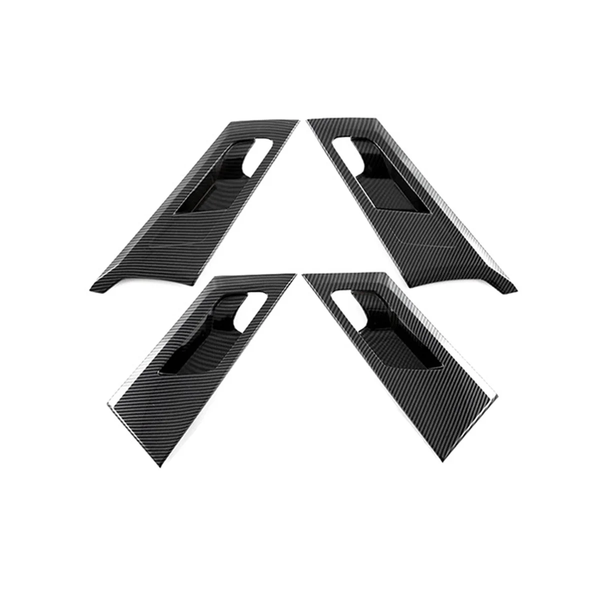 

Наклейка на внутреннюю дверь автомобиля из углеродного волокна для защиты ручки, 2022