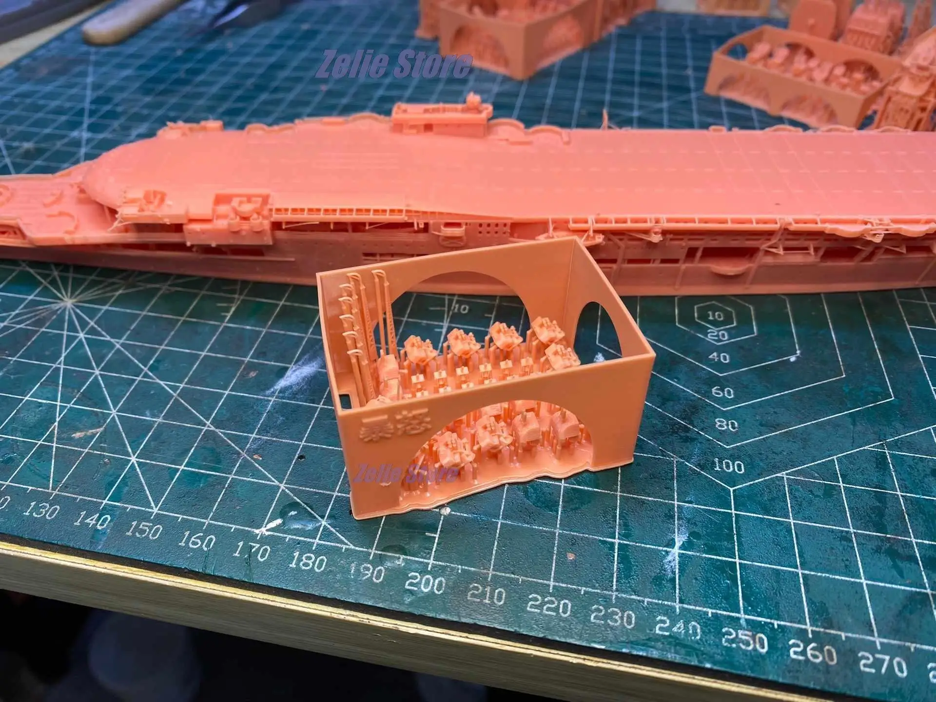 

1/700 HMS Furious 3D Printing Resin Printed Warship Model Ship Warship Model Assembled Homemade Toys Hobby